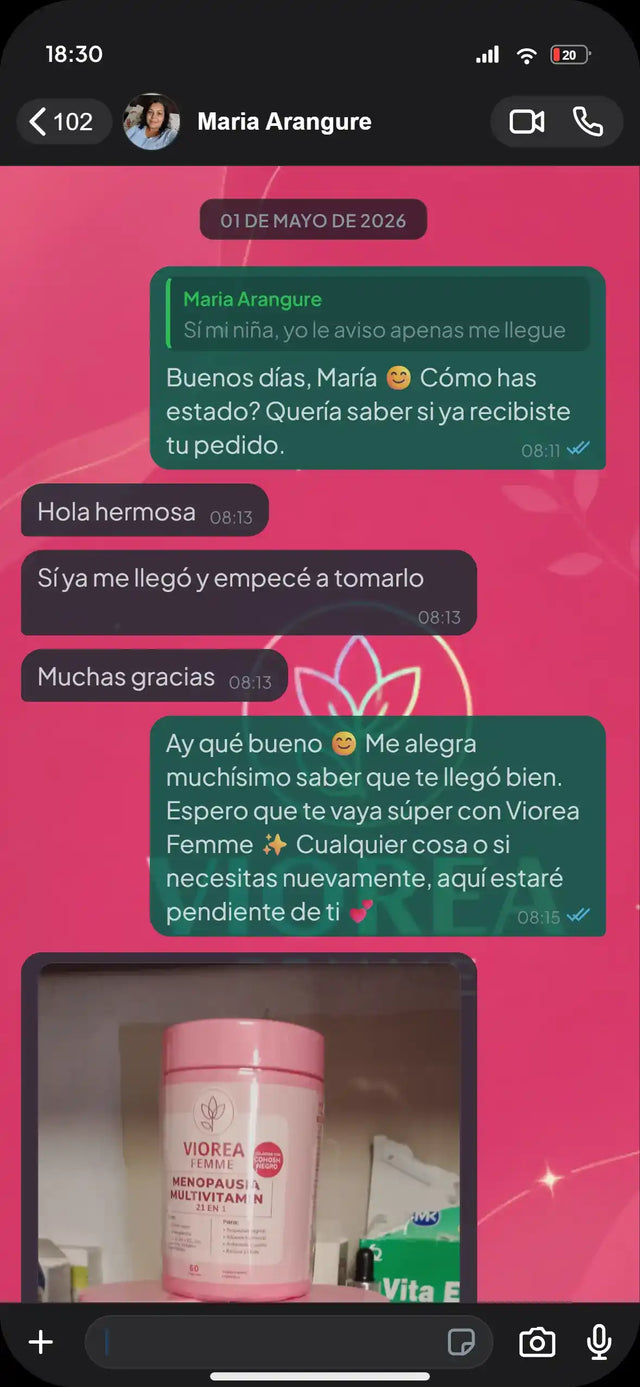 Captura Chat Cliente Maria Arangure
